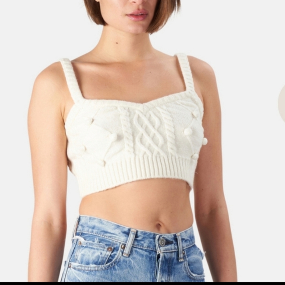 🍋For Love and Lemons Florentina Sweater Top